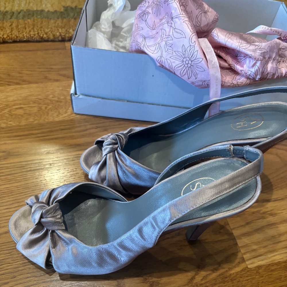 ASH satin peep toe pumps size 39